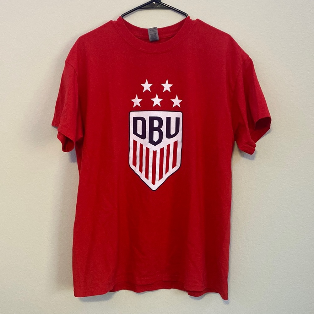 Vintage DBU college t-shirt | Red, white & blue